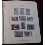 France 1975-1985 Leuchtturm album with mounted pages containing very nearly complete u/m issues