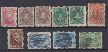 Newfoundland 1868-1898 mint and used range SG 39-64. Cat £225.25