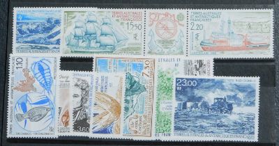 French Southern and Antarctic Territories 1981-96 (11) u/m stamps, no duplication. Cat value £60