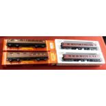 Hornby Railway 'OO' Gauge 1x R.452 Mr Clerestory Composite Coach, 1x R453 Mr Clerestory Brake 3rd