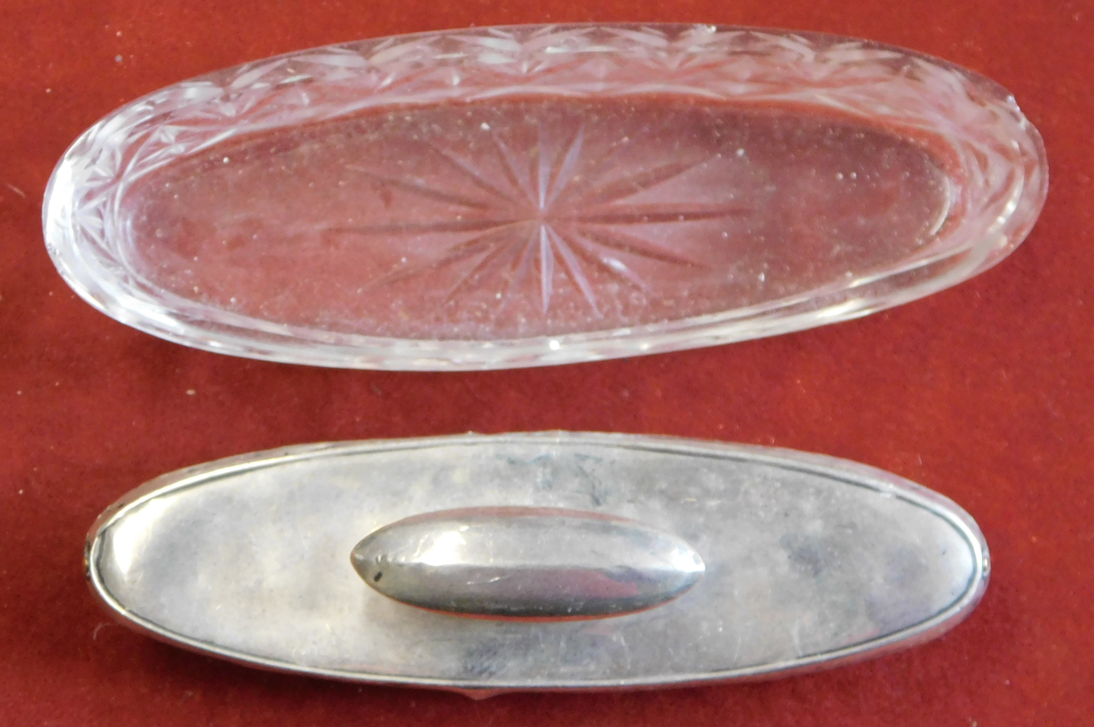 Vintage Glass bottles and dressing table articles, the bottles had at some point been submerged in - Image 3 of 5