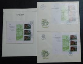 Madeira 1982 Europa SG MS200 miniature sheet cancelled Funchal 3.5.82 1st day of issue. FDC as