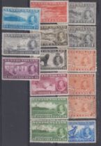 Newfoundland 1937 Additional Coronation issue SG 257-267 m/m set, SG 257 1c grey, 258 3c orange-