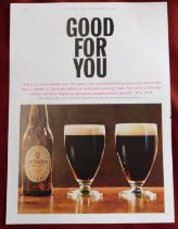 Print Guinness Country Life Nov 29th 1962 Good For You picture of two glasses of Guinness