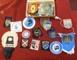 Sew On Badges - A large quantity including Boy Scouts, Bird World, Swallow Falls etc fair-good