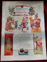 Print Guinness Country Life Dec 21st 1951 Characters + Scenes from Christmas Time excellent