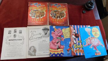 Circus 1950/60s Programmes - an interesting selection of Billy Smart's New World Circus (5) and