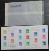 France 2002 Marianna postage stamps SG MS3794(a) and (b) u/m miniature sheet pair. Cat value £80