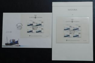 Madeira 1988 Europa Transport and Comms SG MS239 miniature sheet cancelled on 1st day of issue 21.