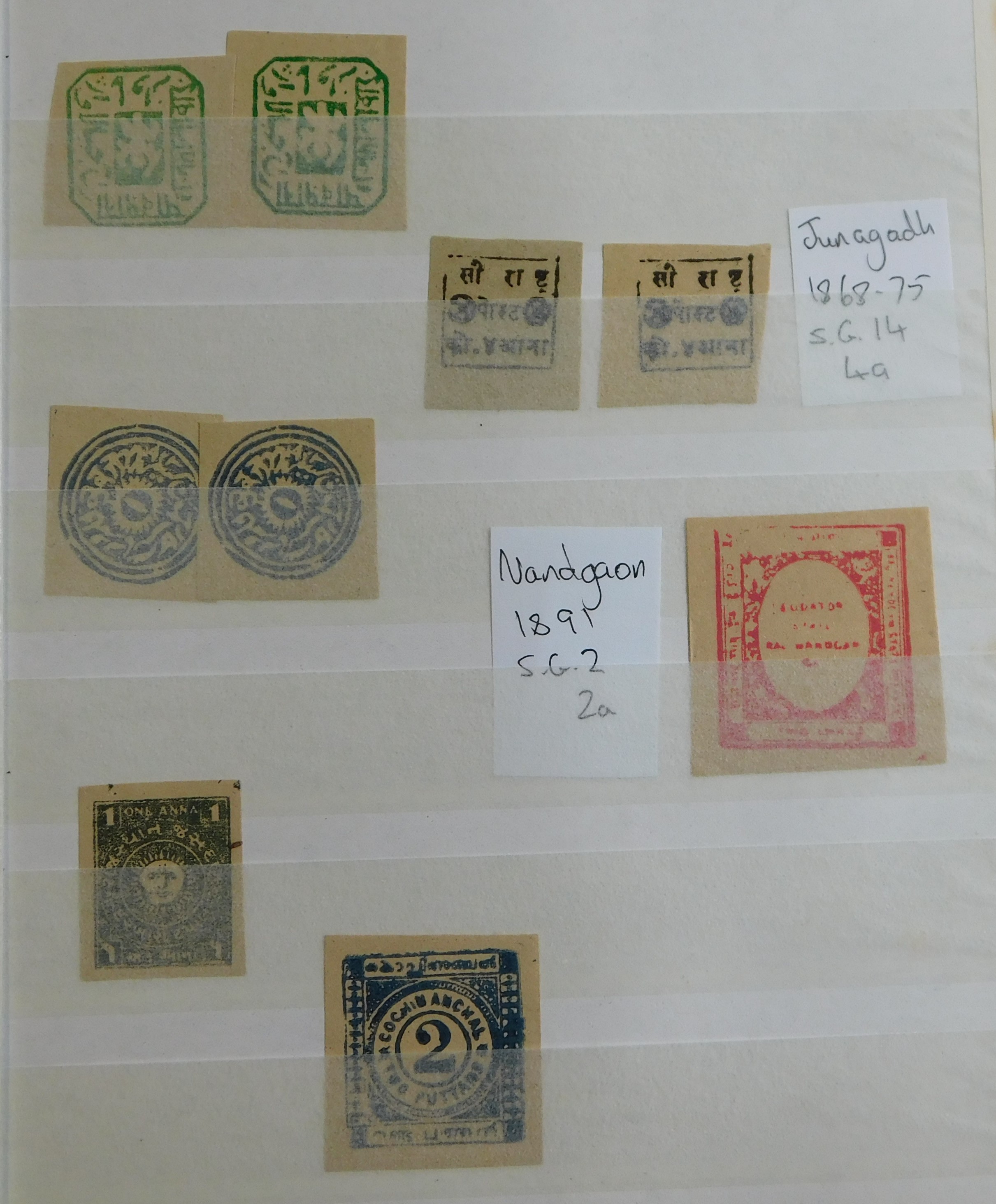 India (Feudatory States) stockbook with mint range, variations etc. (57) - Image 3 of 3