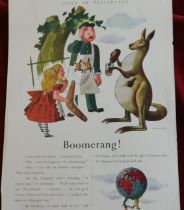Guinness Prints - Country Life December 2nd 1949 Alice in Posterland, Boomerang Kangaroo with