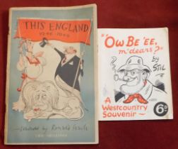 Ephemera (2) This England 1946-49 by Ronald Searle, Owbe'ee M'Dears by Stil. Good condition