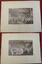 Photographic Prints-Coronation of Victoria in Westminster Abbey June 28th 1838, also Marriage of