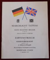 Searchlight Tattoo by Sixth Infantry Brigade held at Wuppertaler Stadium (7. September 1955).
