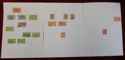 India (Travancore) 1937-1943 mainly fine used on three album pages (18)