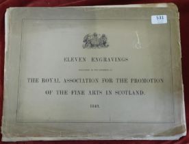 Eleven Engravings - The Royal Association for the promotion of the fine Arts in Scotland 1849.