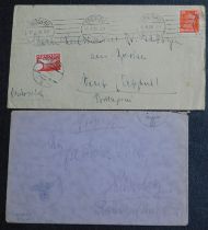 Germany 1928 envelope cancelled 18/8/1928 with a Breslau machine cancel on S.G. 406 15pf stamp