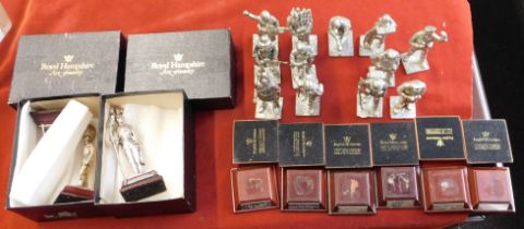Sculptors English Miniatures White Metal - Military sculptors with stands separated plus 2 boxed