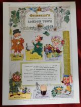 Print Guinness Country Life Oct 26th 1951 Characters and Scene from London Town excellent condition