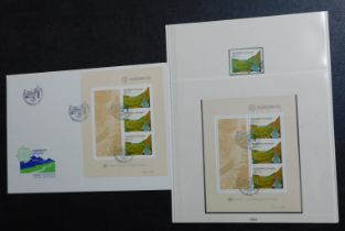 Madeira 1983 Europa SG 203 used 37e, 50 SG MS204 used miniature sheet FDC with SG MS204. All