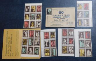 Great Britain 1937 Coronation Cinderella u/m et of 60 Coronation scene images in original envelope