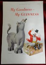 Print Guinness The Illustrated London News 1946 My Goodness - My Guinness Circus Ringmaster with