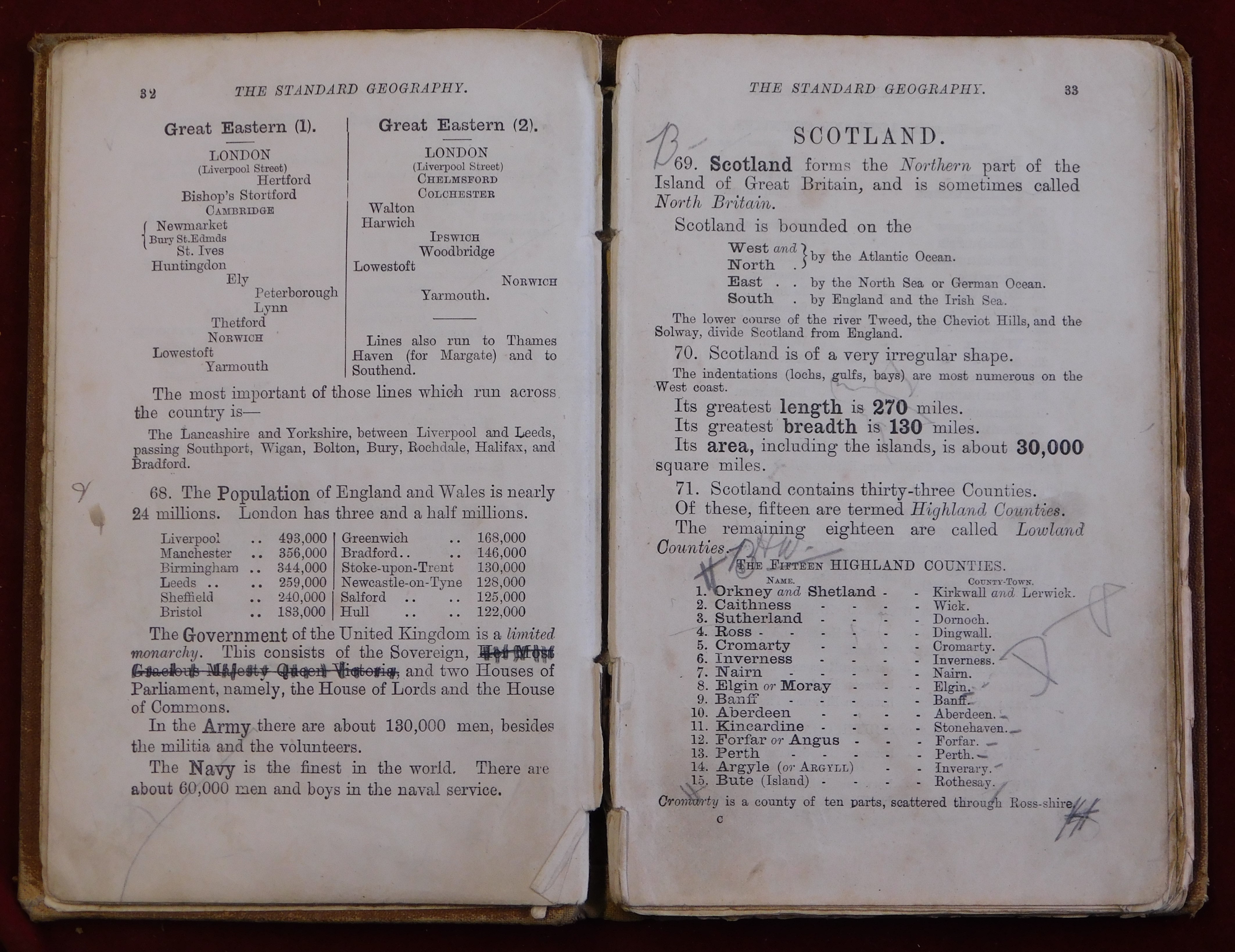 Hughes's educational course No. II, Standard Geography 1878. Published by John R. Langler, B.A., F. - Bild 2 aus 5