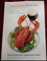 Prints Guinness Supplement Illustrated London News 'Tis The Choice of the Lobster' Lobster &