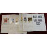 Russia 1972 History of the Russia Navy 2nd series SG 4117-4121 u/m set of 5 postcard cancelled 1st