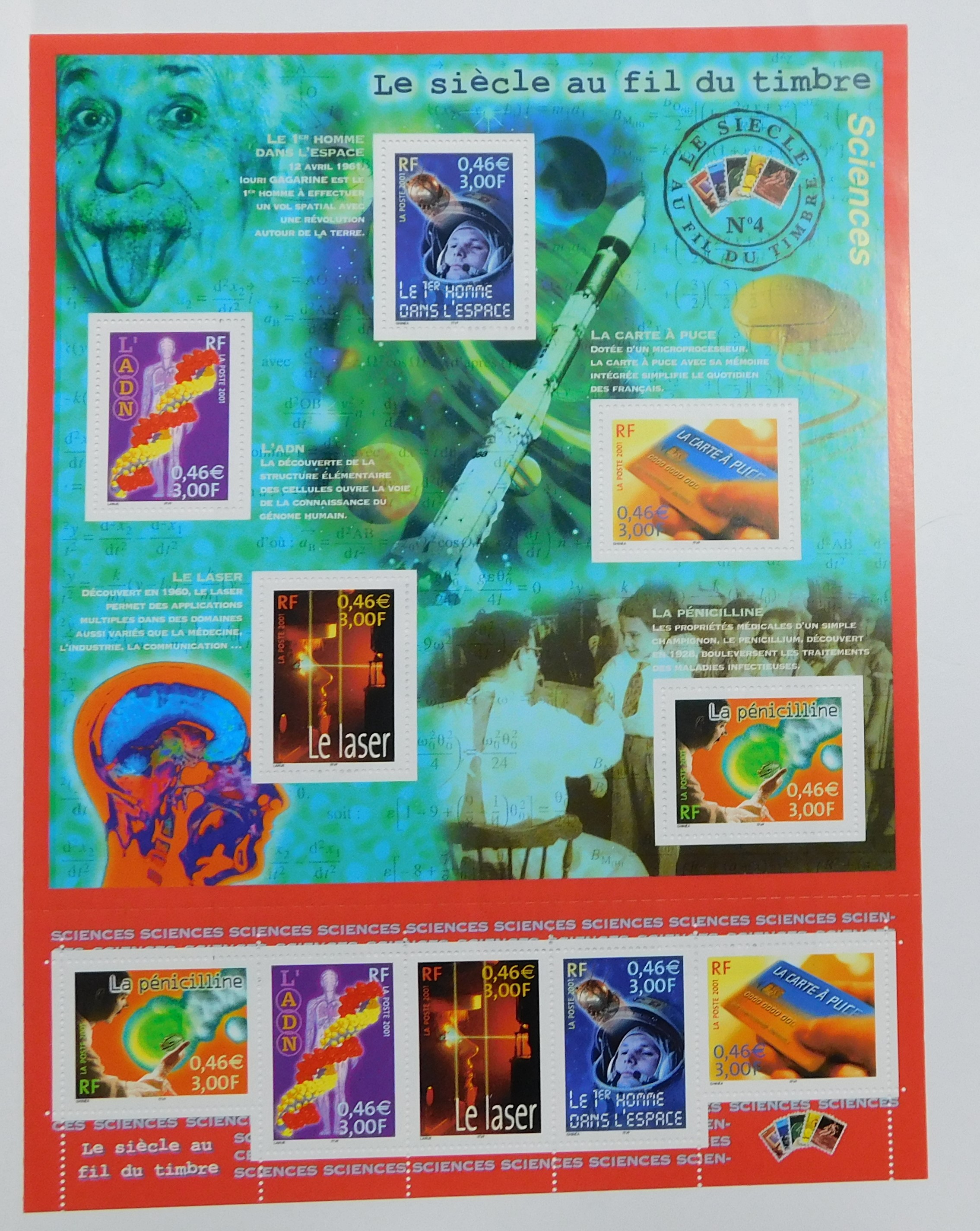 France 2001 20th Century 4th series SG MS3756 u/m miniature sheet in presentation folder. - Image 6 of 6