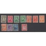 Newfoundland 1897-1918 SG 83-84 m/m, SG 85 used 1c blue green, SG 85a m/m 1c, SG 86 used 1c