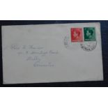 Great Britain 1936 envelope posted to Doncaster cancelled Alford Lincs 14.9.36 on SG 457-458