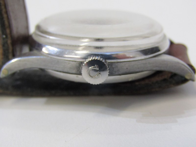 OMEGA WRIST WATCH, movement dating from 1943, marked to the rear with military insignia, possibly - Image 3 of 3