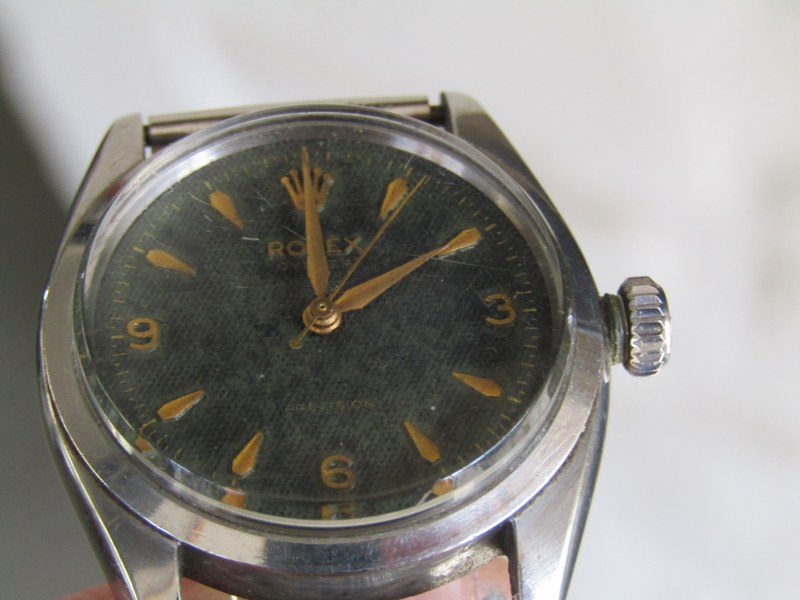 VINTAGE ROLEX OYSTER PRECISION MANUAL WIND WATCH, appears to be in working condition, non original - Image 10 of 11