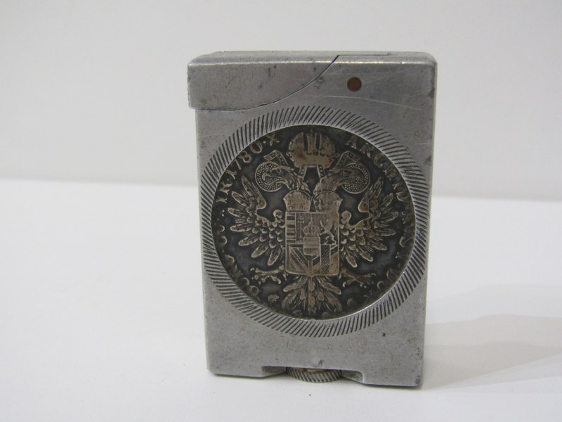 BOSUN'S WHISTLE; a Teresa Dollar cigarette lighter, silver pepperette etc - Image 2 of 9