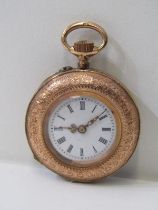 14ct GOLD LADY'S FOB WATCH