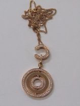 TARGET STYLE PENDANT & CHAIN