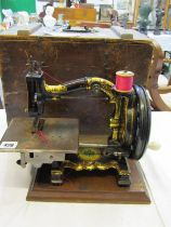 ANTIQUE SEWING MACHINE, "The Challenge" sewing machine by The Imperial Sewing Machine Company in