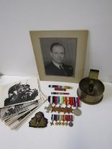 WWII DSC GROUP OF MEDALS, Distinguished Service cross, with 1939/45 medal with oak leaf, Atlantic,