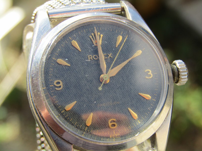 VINTAGE ROLEX OYSTER PRECISION MANUAL WIND WATCH, appears to be in working condition, non original - Image 7 of 11
