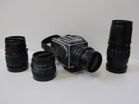 PHOTOGRAPHY, Hasselblad 503cw camera with 60mm Hasselblad lens, 3 additional Hasselblad lenses 80mm,