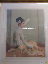 GERALD KELLY pencil signed colour print "The Yellow Tamein" 60cm x 48cm