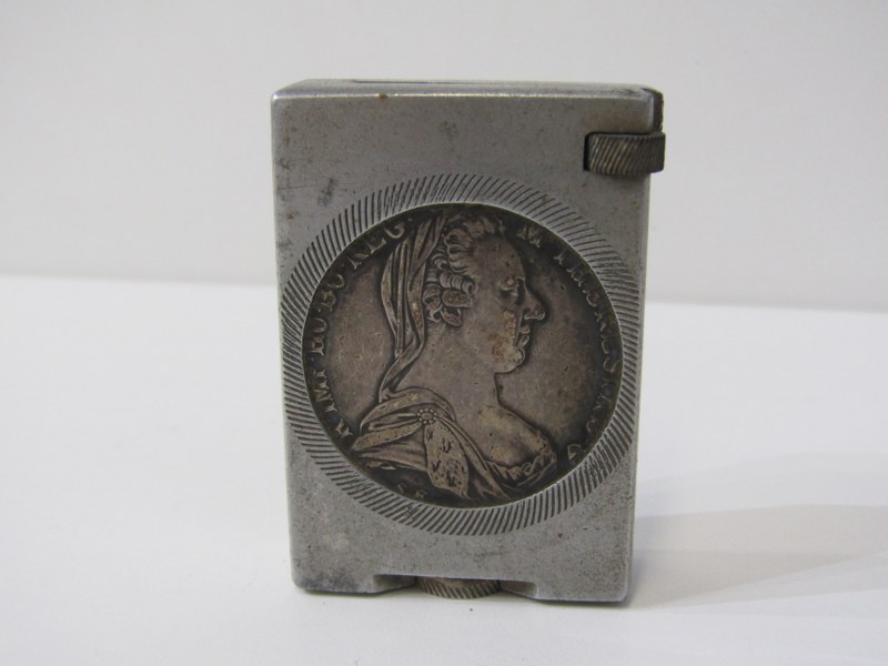 BOSUN'S WHISTLE; a Teresa Dollar cigarette lighter, silver pepperette etc - Image 3 of 9