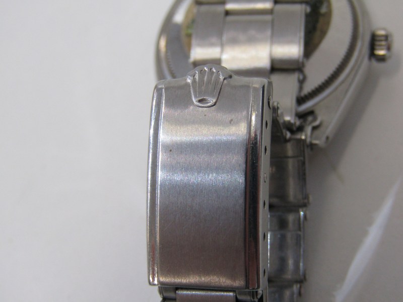 ROLEX - AIR KING PRECISION MANUAL WIND ON OYSTER FLEX BRACELET, watch itself in super condition with - Image 4 of 6