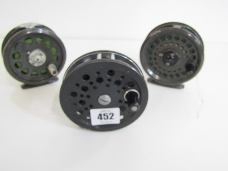 FLY FISHING REELS, Intrepid super fly reel, together with 1 other Interipd reel and a Shakespeare