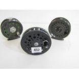 FLY FISHING REELS, Intrepid super fly reel, together with 1 other Interipd reel and a Shakespeare