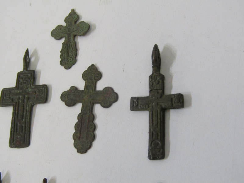 SELECTION OF ANTIQUE EASTERN CROSSES, various designs, 18th/19th century - Image 3 of 5