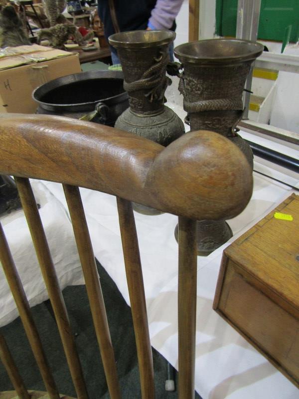 RUSTIC FARMHOUSE CHAIR, elm and ash stick and hoop back kitchen chair - Image 5 of 5