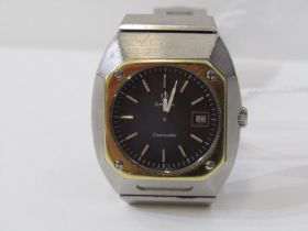 OMEGA SEAMASTER ELECTRONIC, with date aperture, lady's mid-size, untested condition, appears in nice