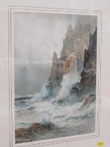 RUBEN SOUTHEY, watercolour "Lands End", 37cm x 28cm